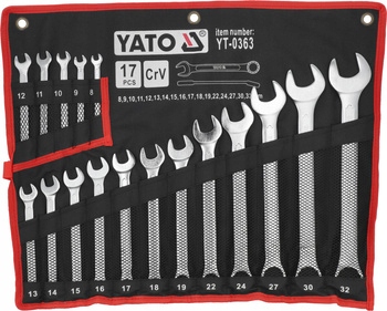 Yato sada očkoplochých kľúčov 8-32 mm 17-dielna YT-0363