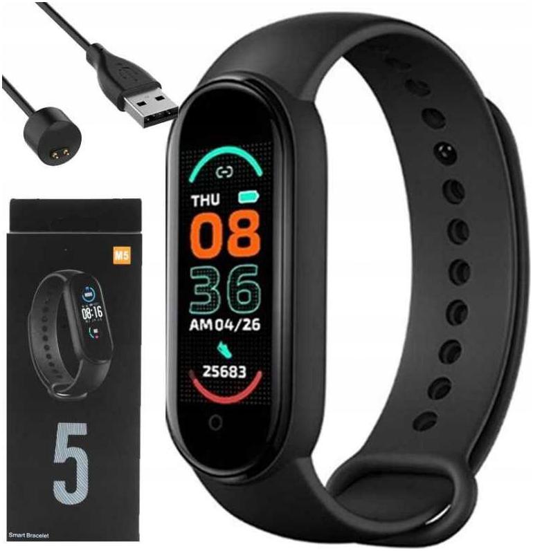 SMARTBAND M5 SMARTWATCH OPASKA PULS KROKI ROZMOWY