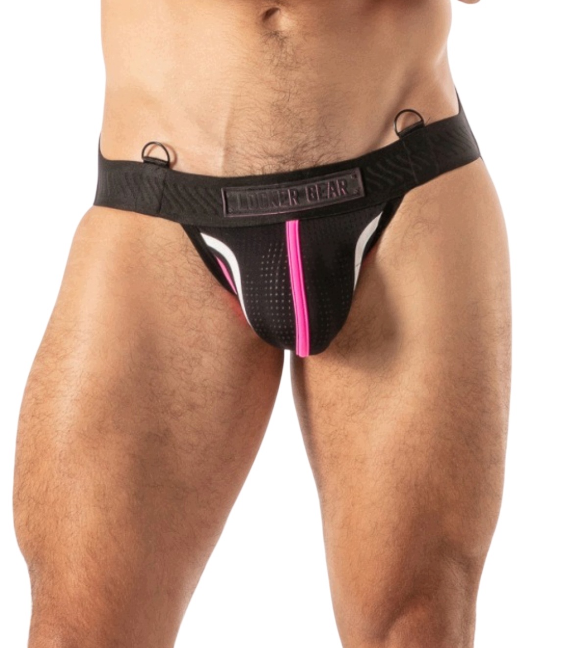 Jockstrap Locker Gear Piston LK0145 Mesh Neon Růžové Sportovní Spodní Prádlo M