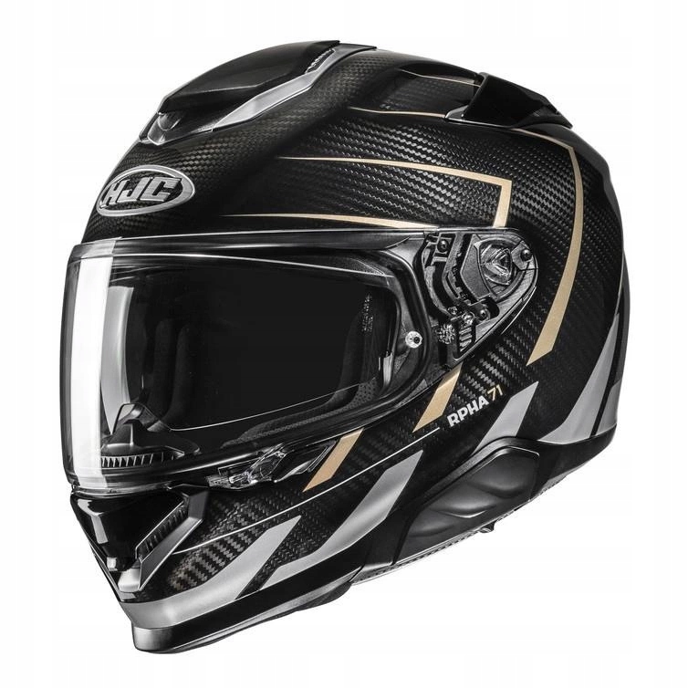 Motocyklová prilba Hjc Rpha 71 Carbon Cano Black/gold čierna zlatá Darčeky