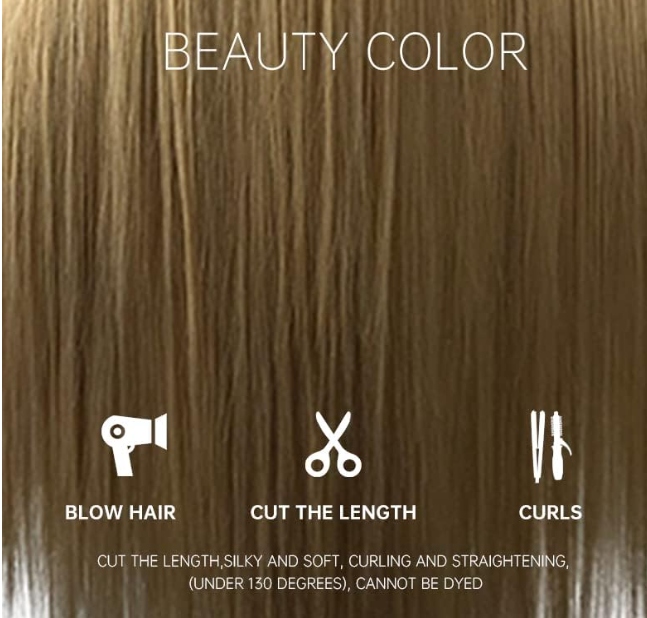 Futian paruky o délce 72 cm, rovné blond paruky