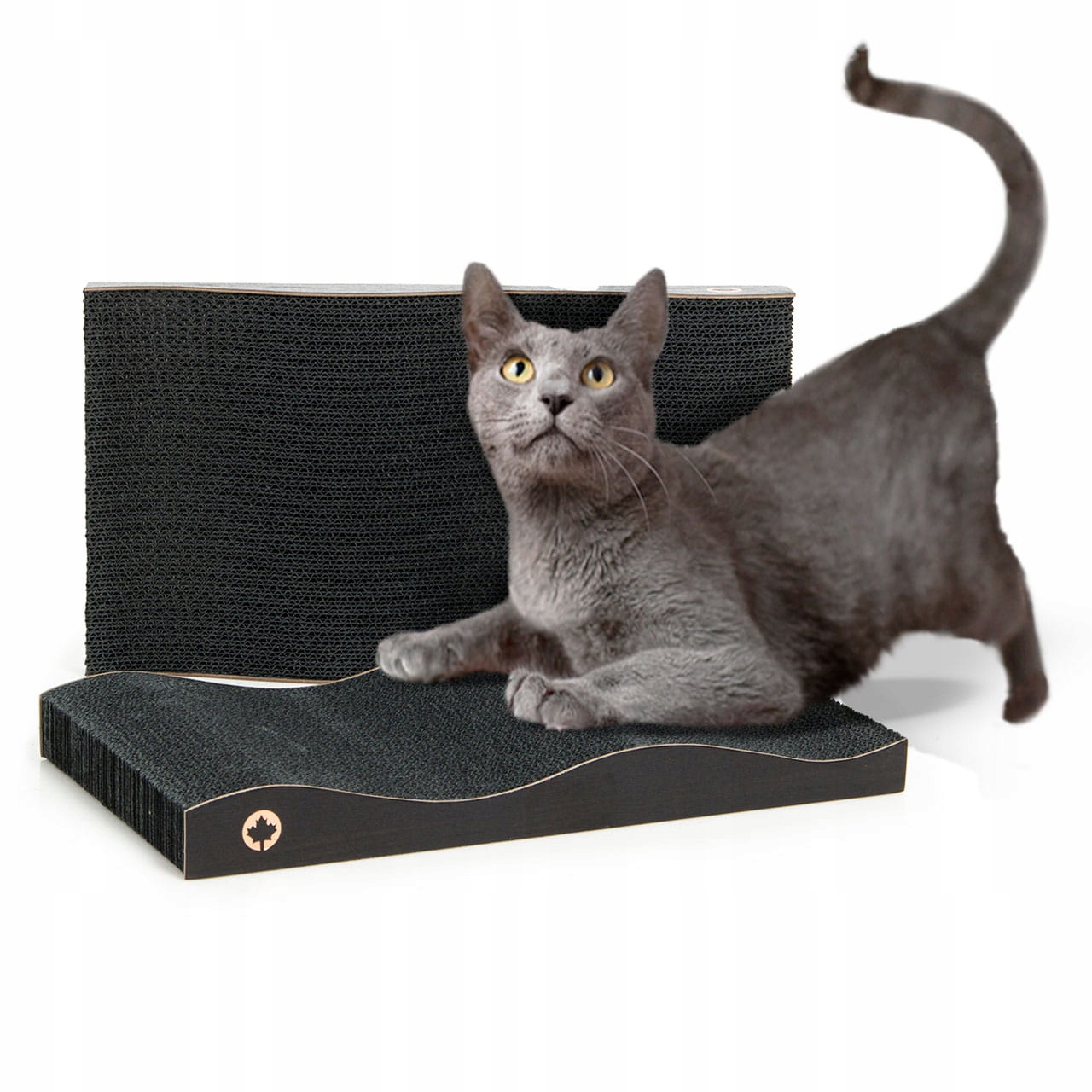 Škrabadlo 2 v 1 Škrabadlo pro kočky Canadian Cat Black Edition Černé