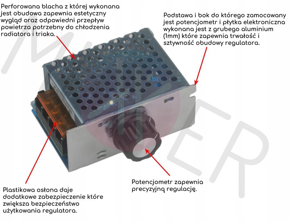 Moduł PCB Regulator napięcia mocy obrotów AC 4000W Producent Mixxer
