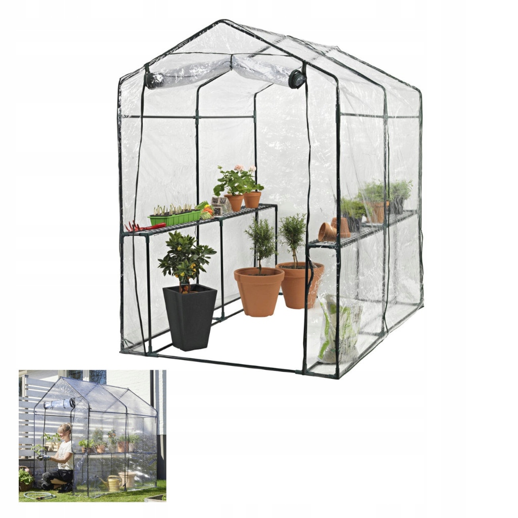 Skleník 2,5 m² záhradný mini 190x130x190 cm pozemok