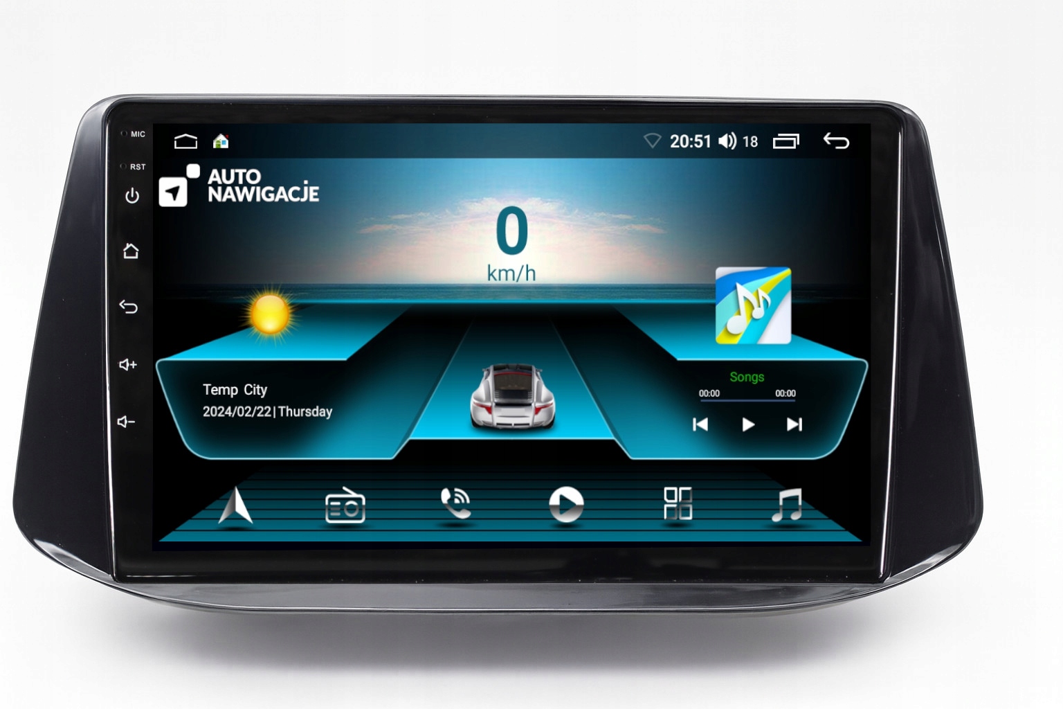 Radio Nawigacja Hyundai I30 III 2017+ Android Carplay 2/64 Gb