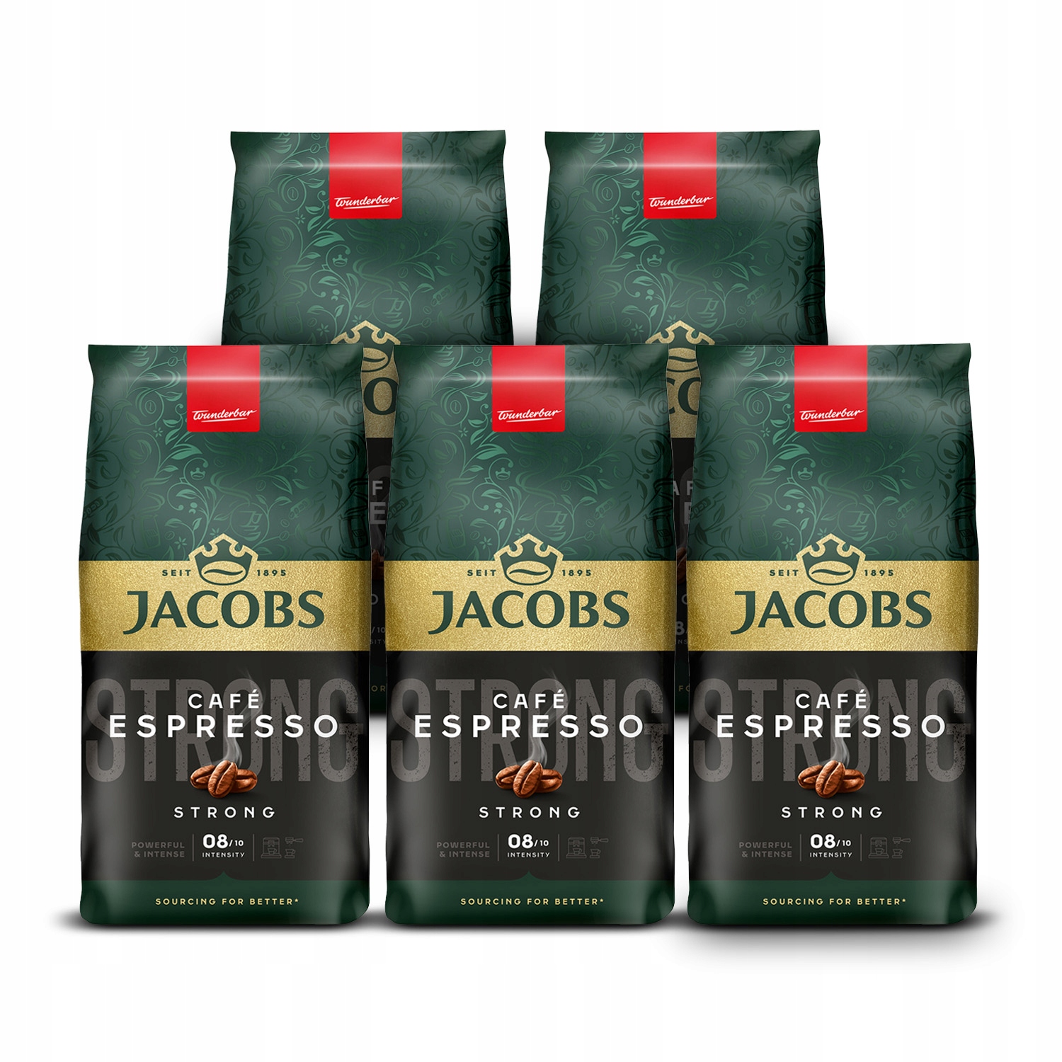 Kawa ziarnista Jacobs Krönung Espresso 5 x 1kg zestaw