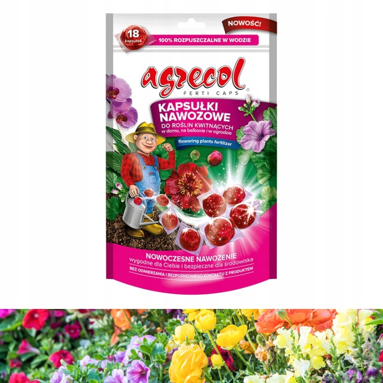 

Kapsułki Agrecol 70g do roślin kwitnących 18 szt