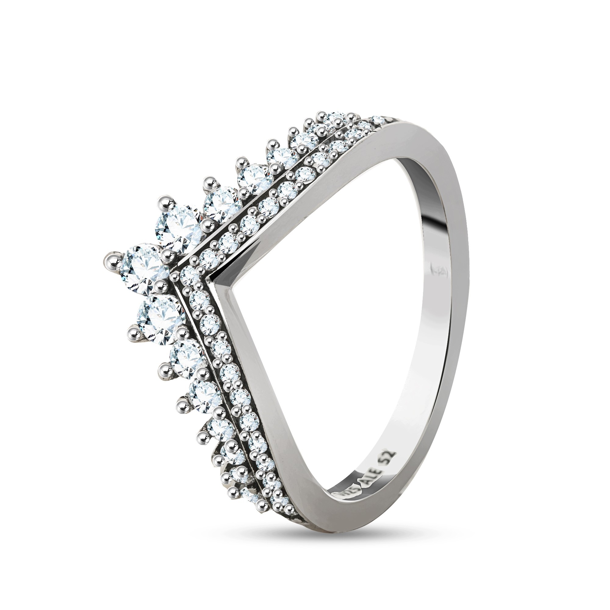 Prstýnek Pandora Wishbone pro princeznu 197736CZ-50 10EU