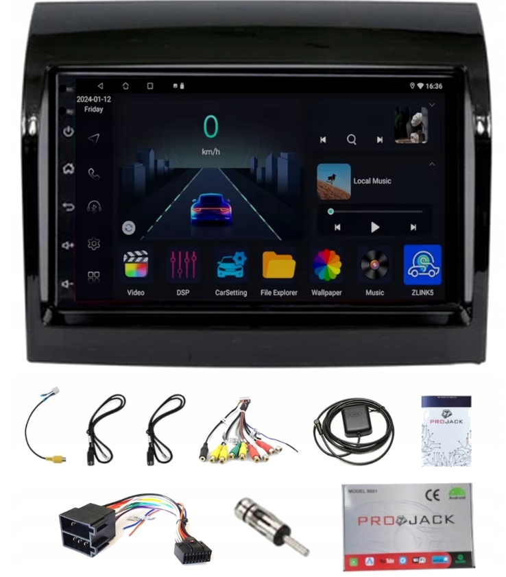 Autorádio Gps Usb Android Auto Bluetooth Carplay Citroen Jumper 11-2022 6/128GB