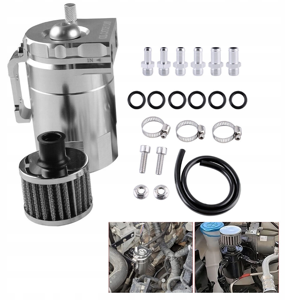 Oil Catch Tank Sada odlučovače oleje s filtrem 11 I 13 I 15 mm 300 ml