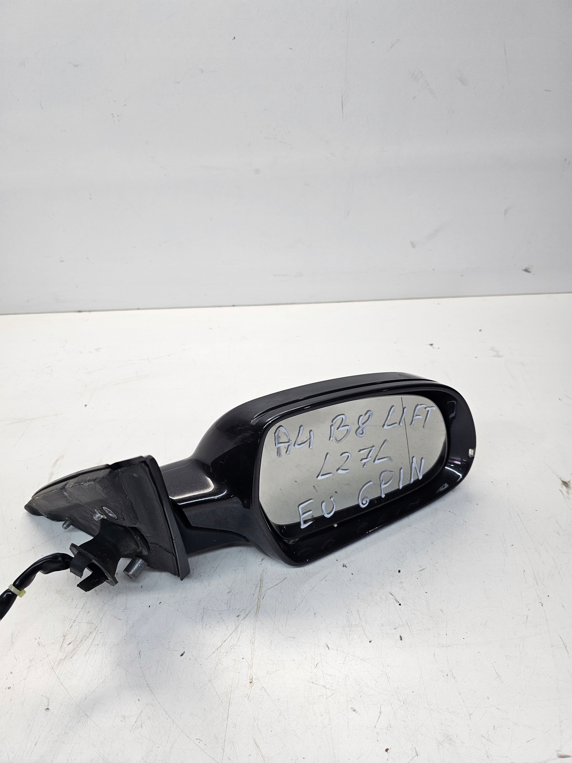 mirror right front AUDI A4 B8 LIFT LZ7L 6 PIN EUROPA
