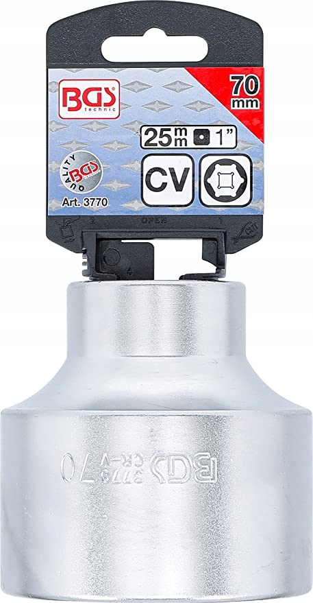 BGS Nasadka. 70 mm, 1", 6-kątna Super Lock