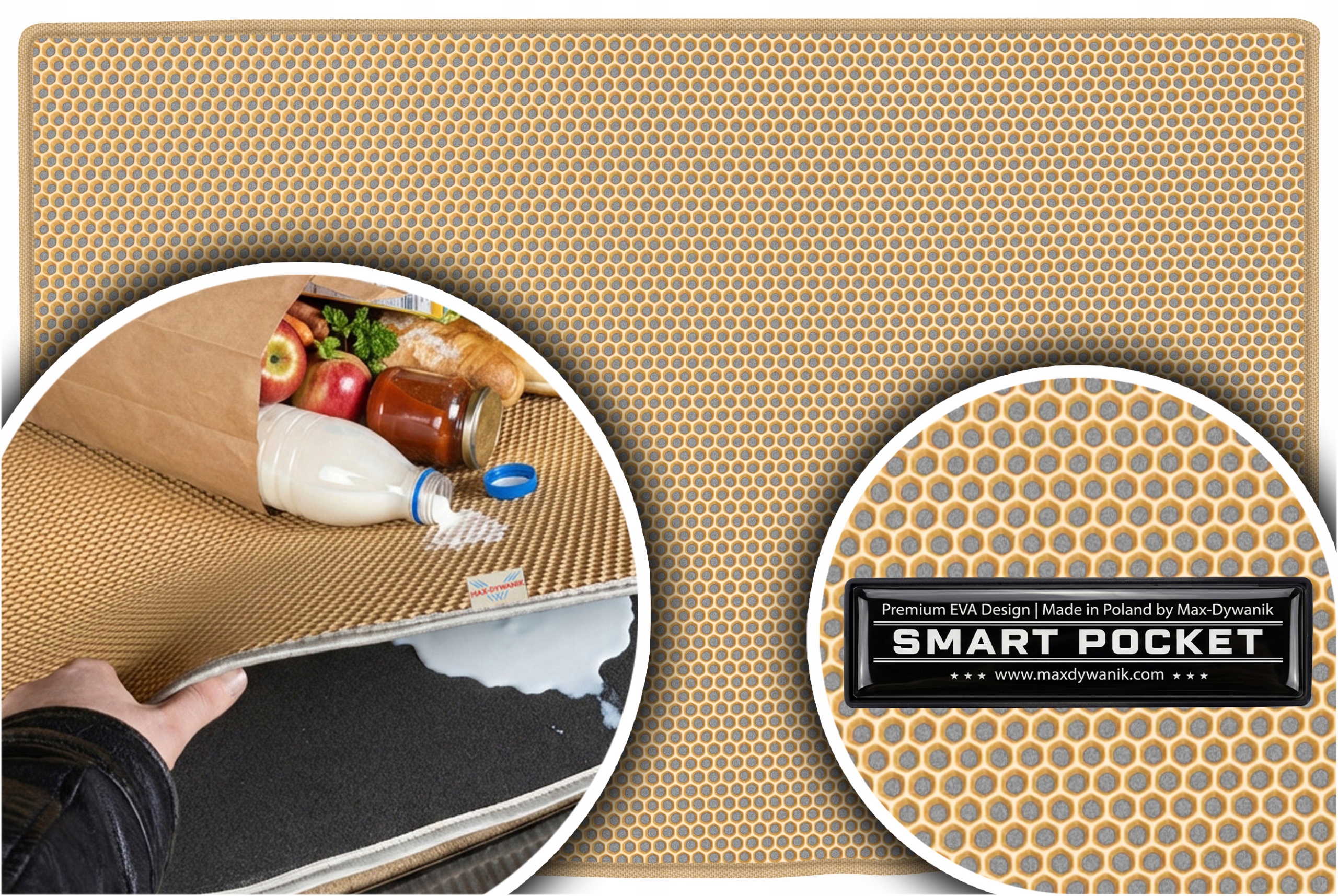 Kia Venga Minivan 2009-2019 Vložka do kufru Eva Smart Pocket Béžová