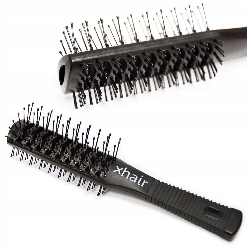 

xhair Szczotka tunelowa dwustronna do włosów black