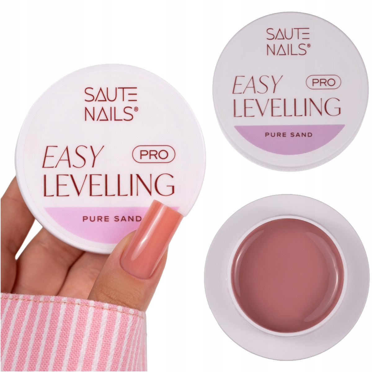 Saute Nails Stavební Gel na Nehty Easy Levelling Pro 30g Pure Sand Béžová