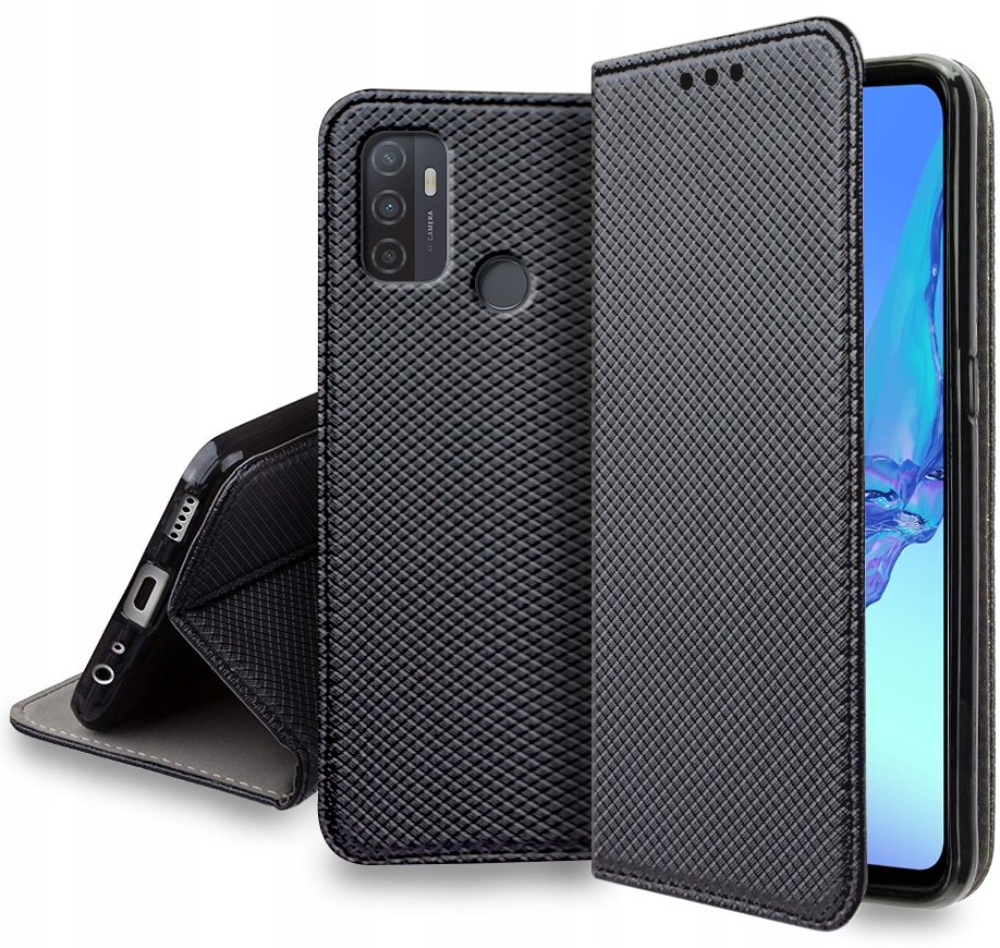 

Etui do Oppo A53 2020 Case Magnet Portfel Szkło
