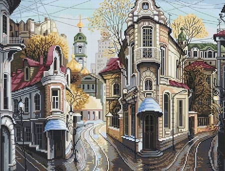 Křížková výšivka Vyšívací sada Křižovatka