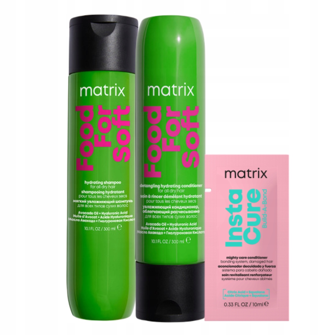 Zestaw do włosów Matrix Food For Soft szampon nawilżający, odżywka