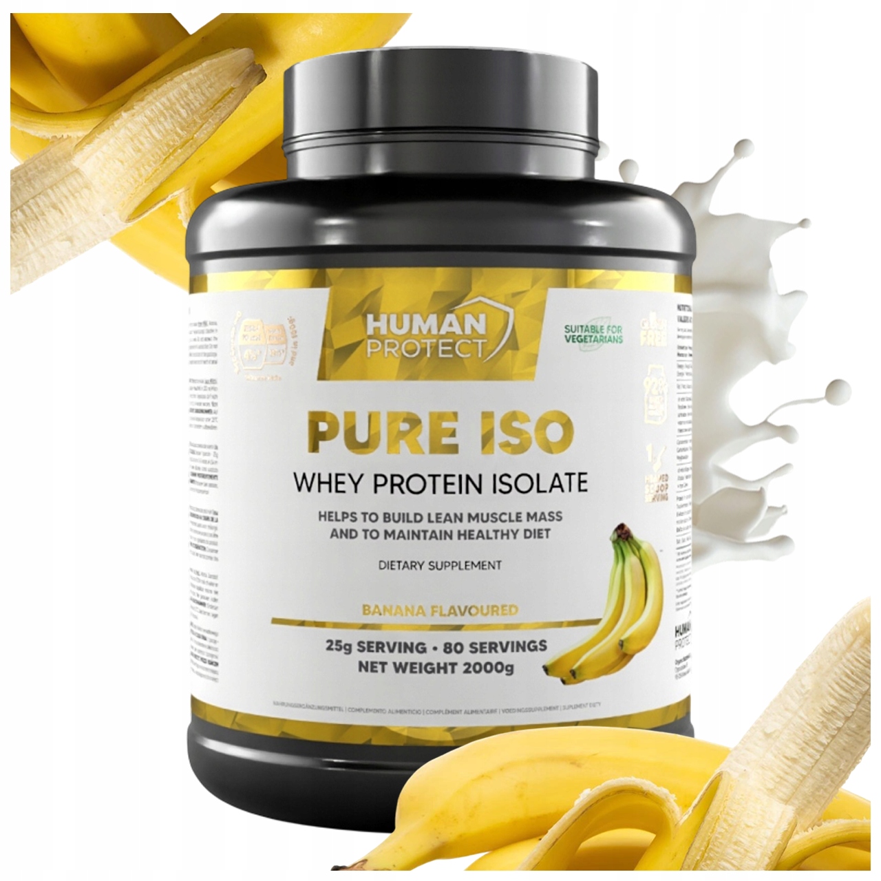 Human Protect Pure Iso 2KG Protein Izolát Vpi Banán