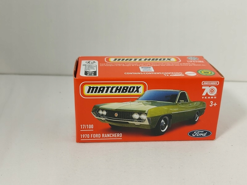 Matchbox 1:64 Power Grab Ford Ranchero 1970 olive