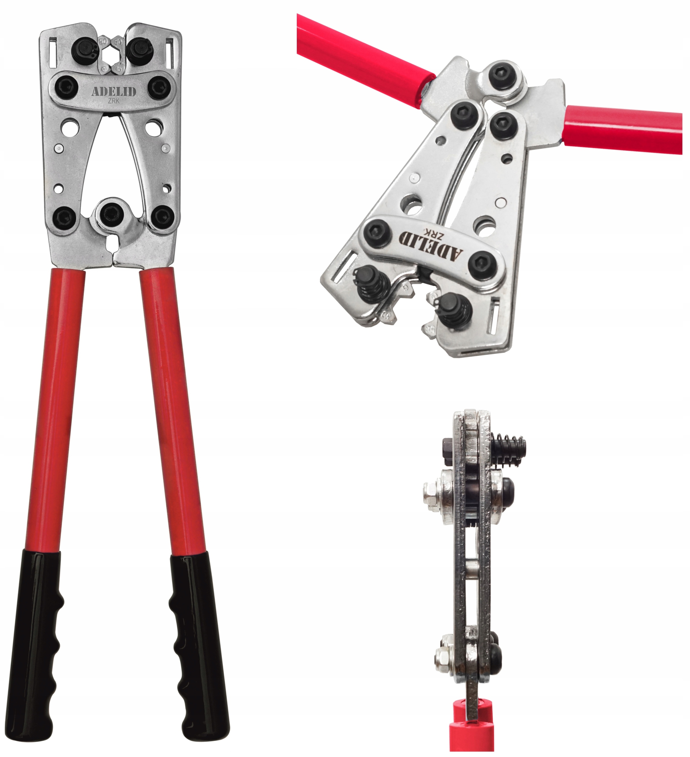 ZACISKARKA PRASKA DO KABLI TULEJEK 6-50 + KOŃCÓWKI Model ZRK-50