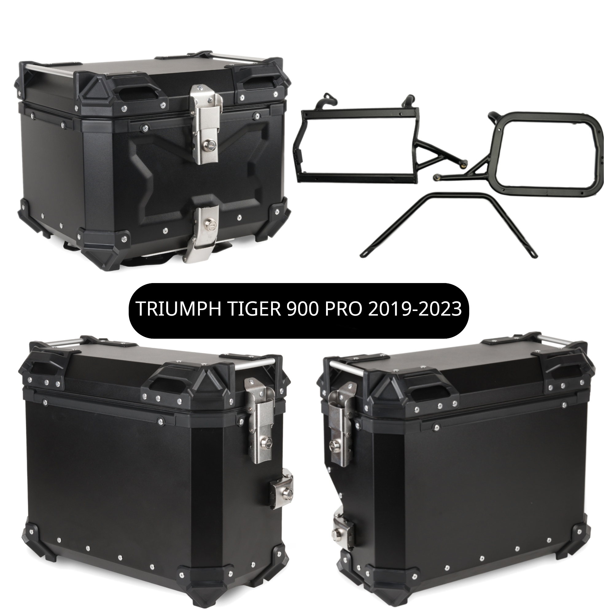 Kufřík Kufry Hliníkové Rošty Triumph Tiger 900 Pro 2019-2023 Set TopX