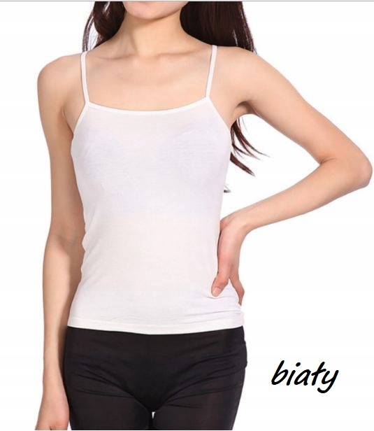 TOP RAMIĄCZKA KOSZULKA BOKSERKA BAWEŁNA IDEAL Materiał dominujący bawełna