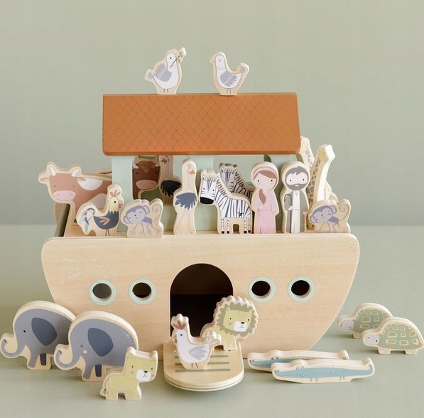 LITTLE DUTCH ARKA NOEGO DREWNIANA ZWIERZĘTA STATEK Marka Little Dutch