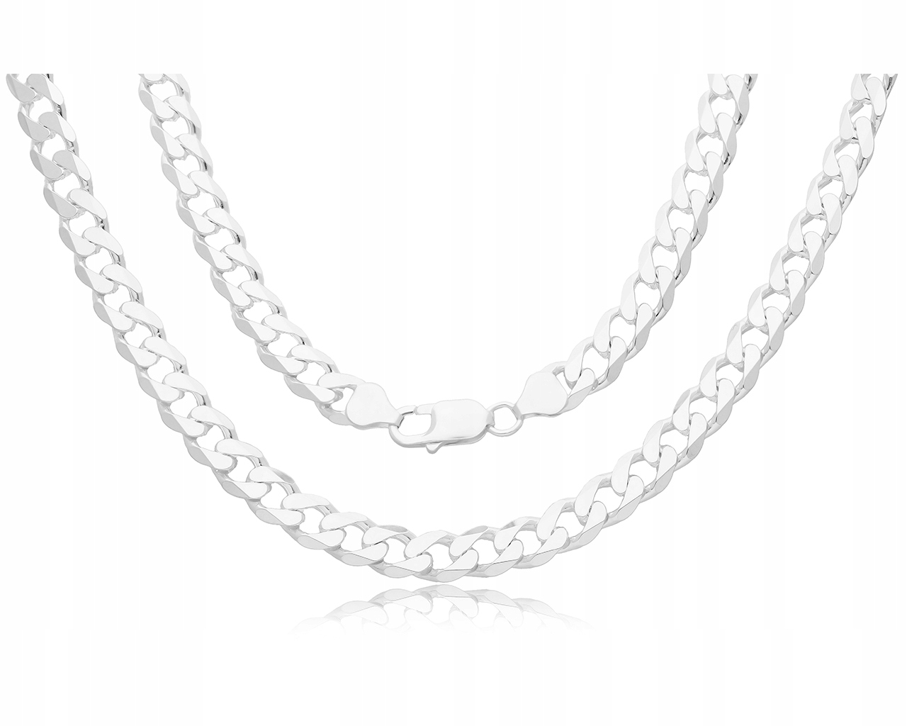 Stříbrný Řetízek Pánský Tlustý Pancr Široká Plná ryzost 925 8 mm 60 cm