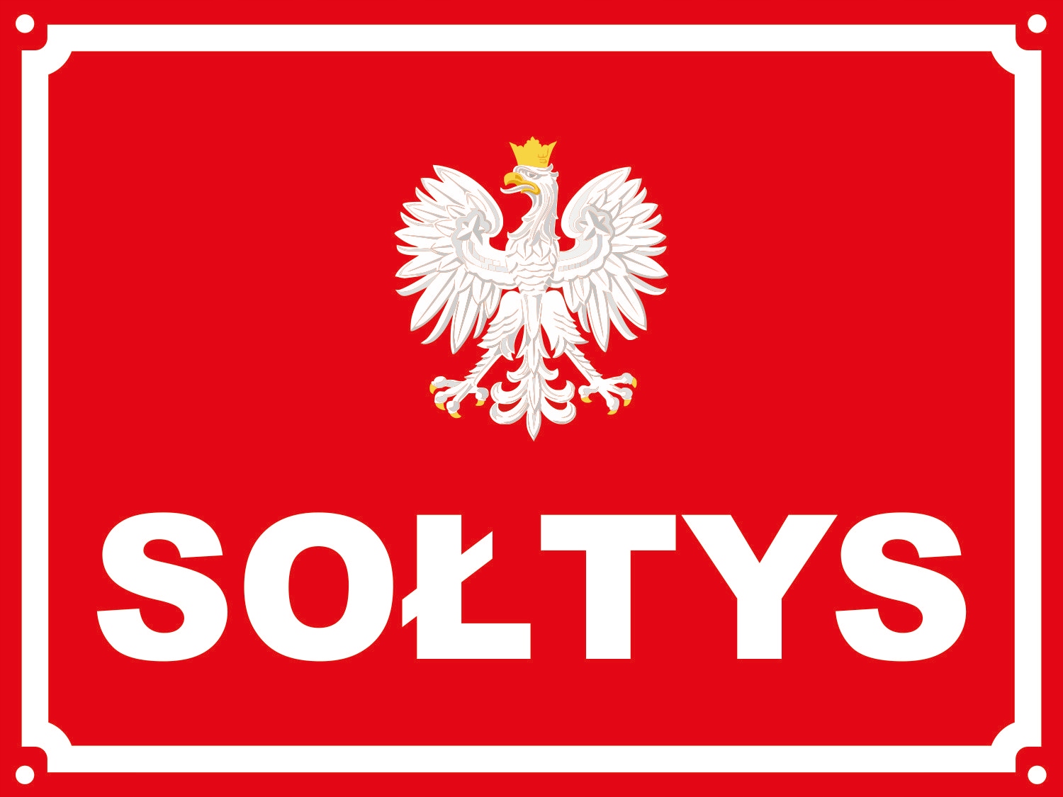 SOŁTYS Tablica 40X30 cm