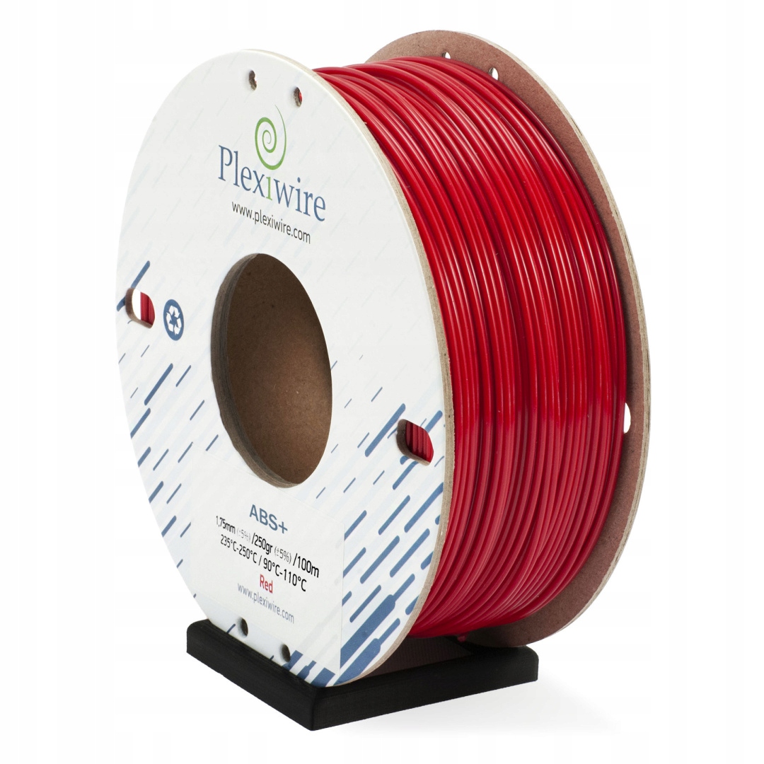 FILAMENT ABS+ Plexiwire 1,75mm Czerwony 0.25kg/100m