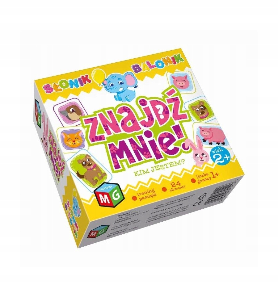 ZNAJDŹ MNIE KIM JESTEM? pamięć koncentracja 2lata Wydawca Multigra