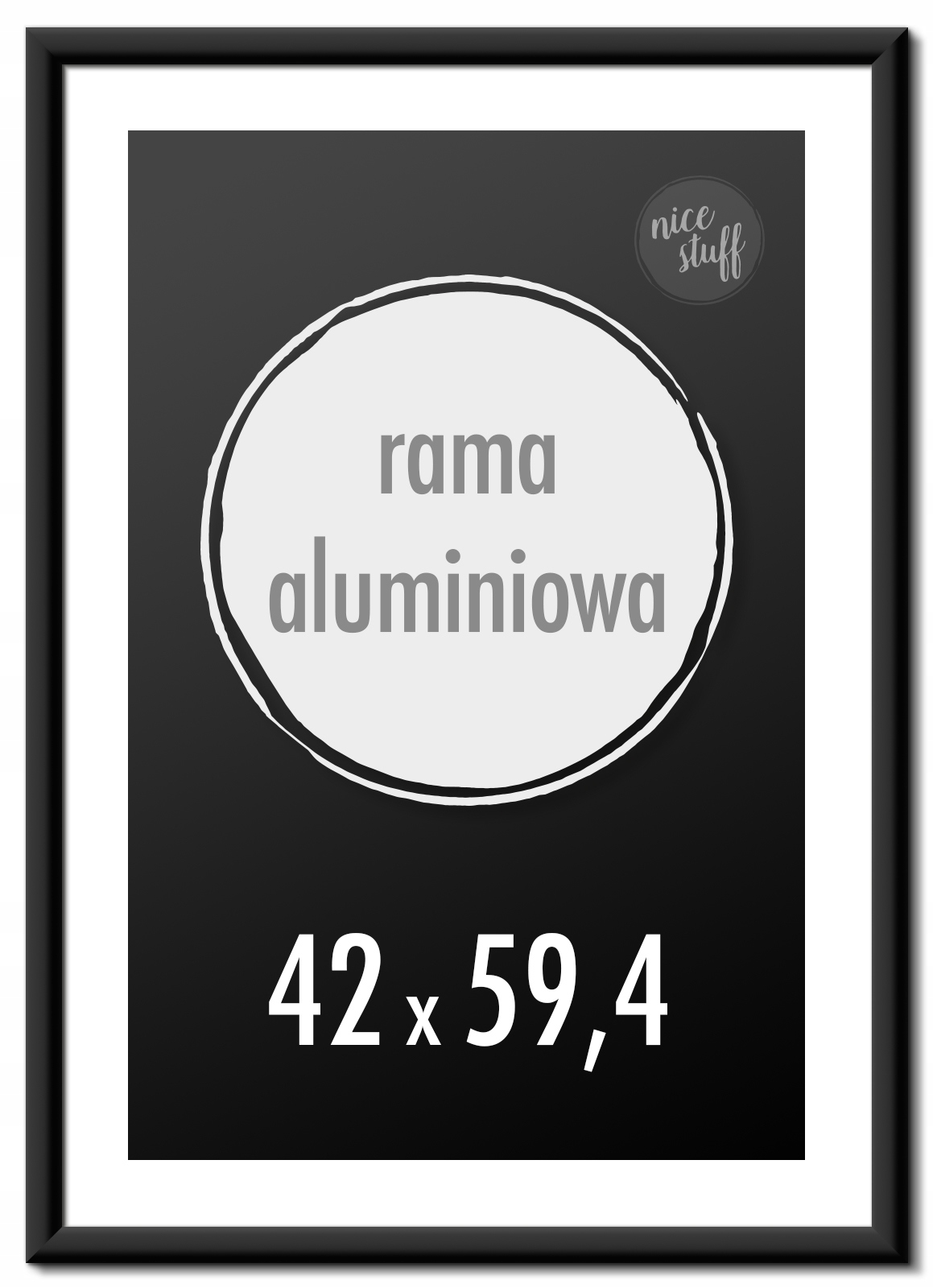 

Ramka na zdjęcia 42x59,4 cm A2 Aluminiowe 59,4x42