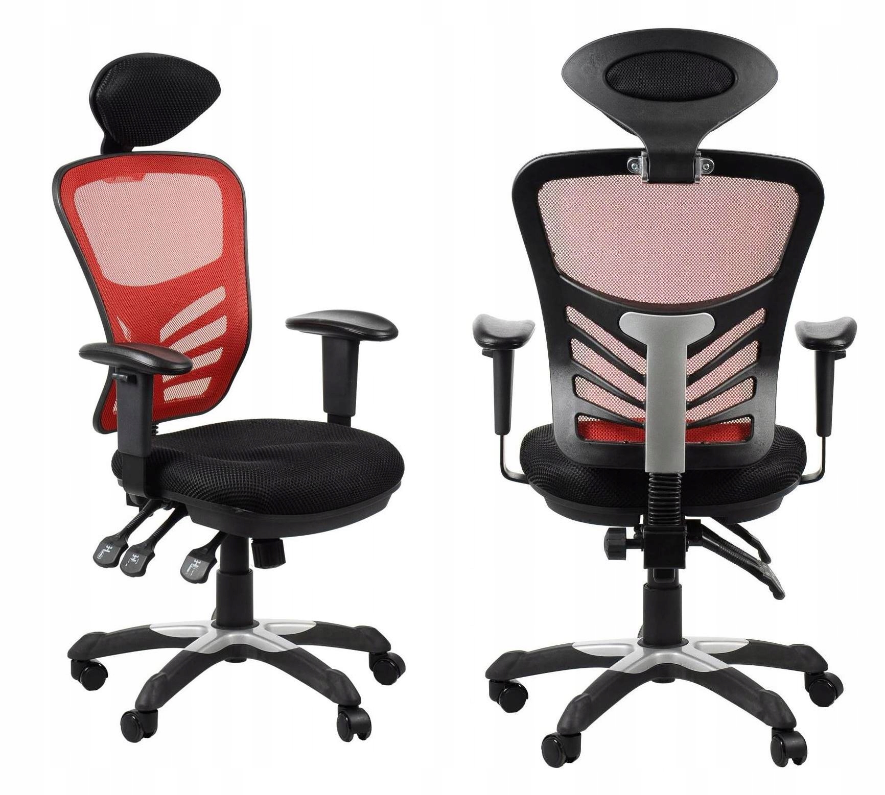 Fotel Ergonomiczny Jonathan 2 do Biura Krzesło Oparcie Lędźwiowe