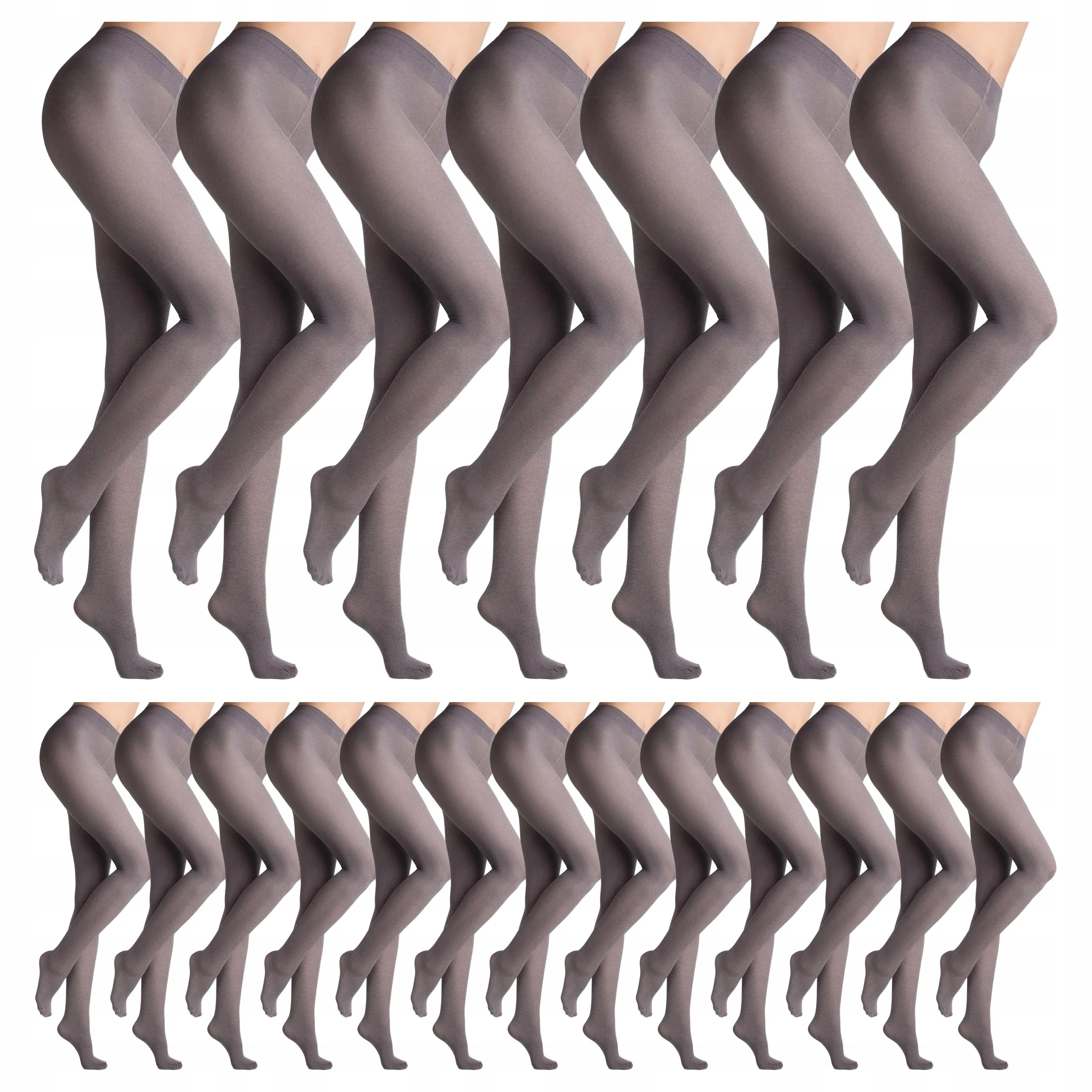 20 x Krycí punčocháče bez kalhotek Micro 60 den Marilyn Melange Grey 2-S