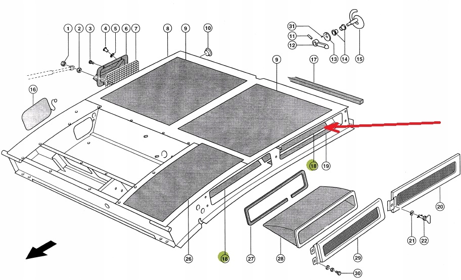 622744 0 Wyciszenie dachu Part manufacturer Claas