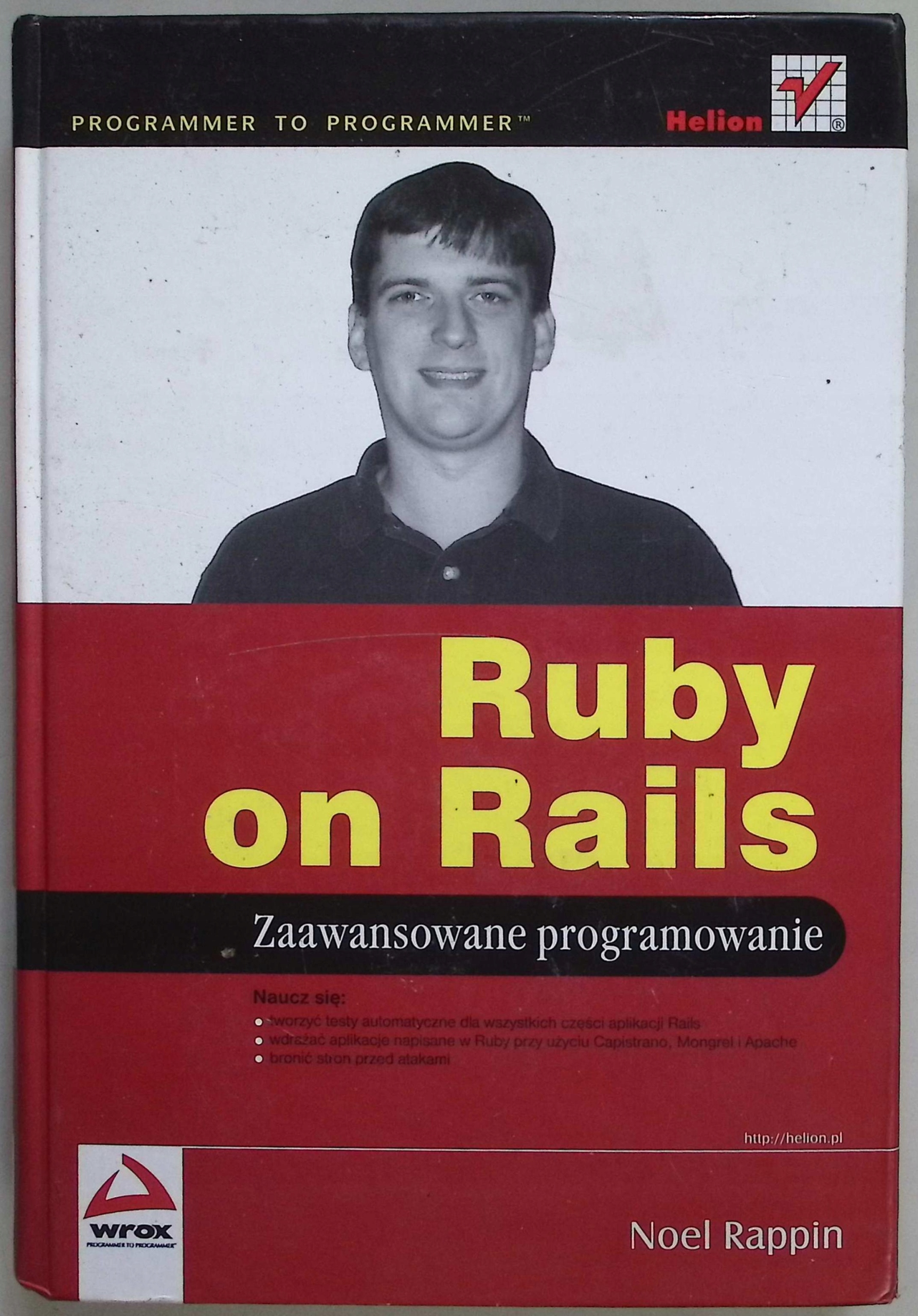Ruby on Rails Zaawansowane programowanie Noel Rappin