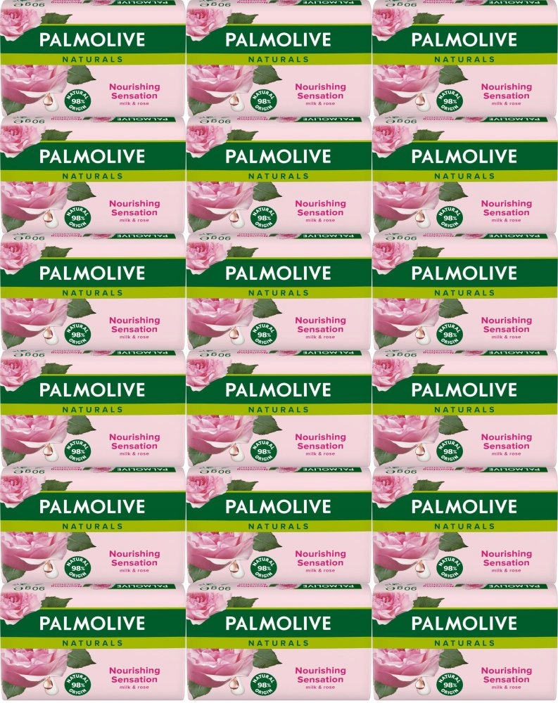 Mydło w kostce Palmolive Naturals Mleko i Róża 90g x 18 Sztuk