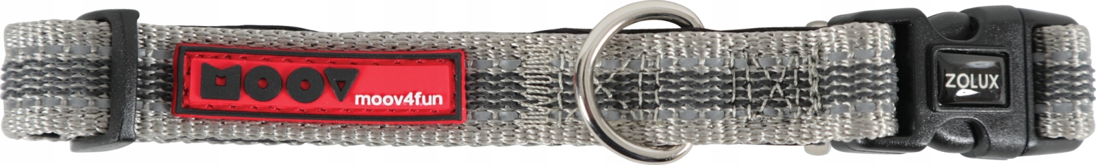 

Obroża regulowana Moov 25 mm kol. szary