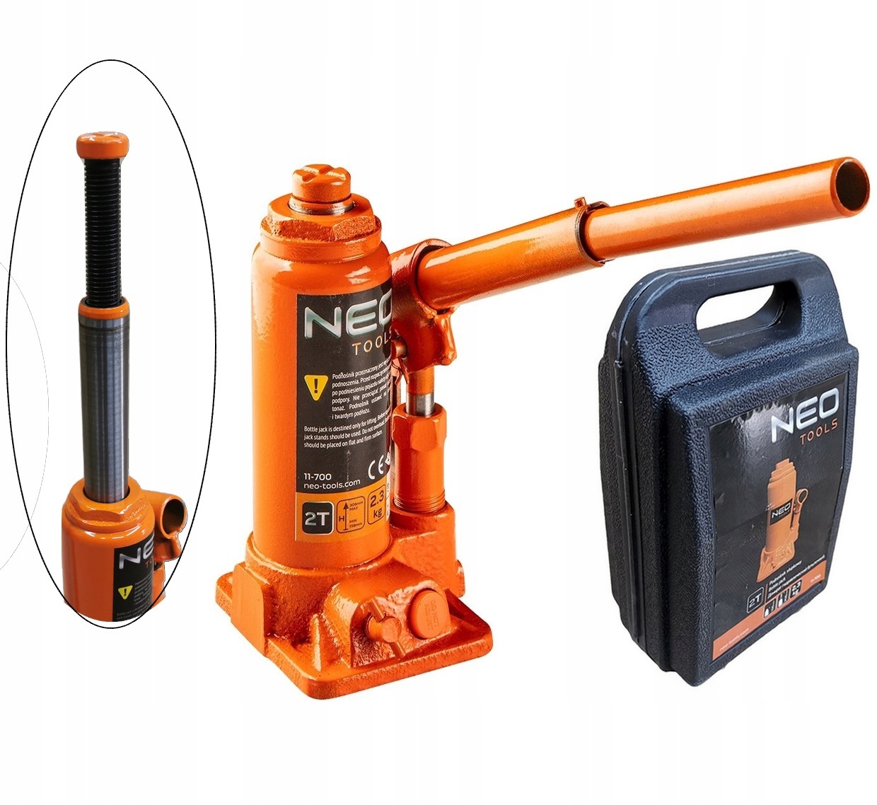 

Podnośnik słupkowy 2 T 158 308 mm Solidny Neo
