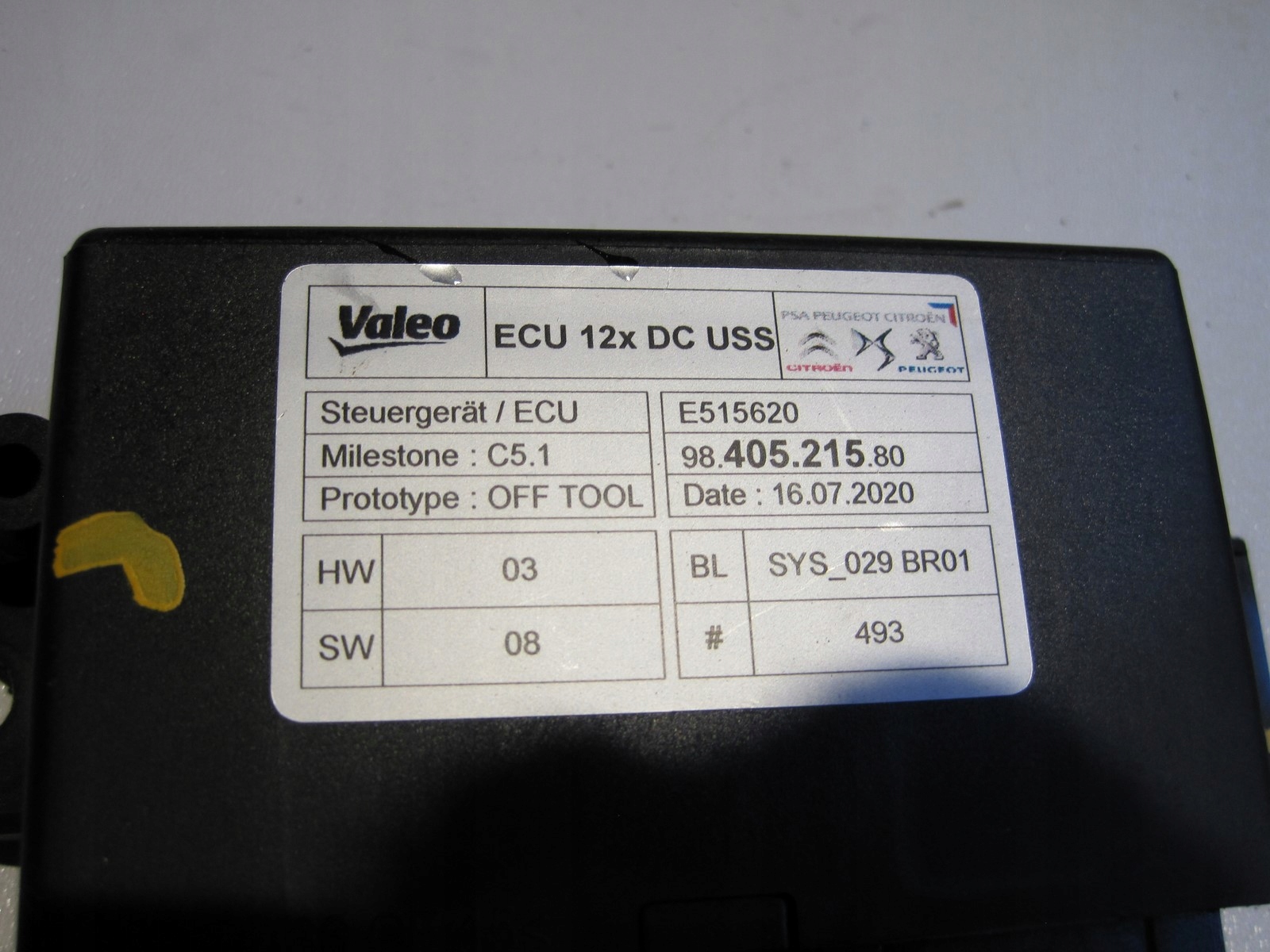 MODULO ECU PEUGEOT CITROEN 9840521580