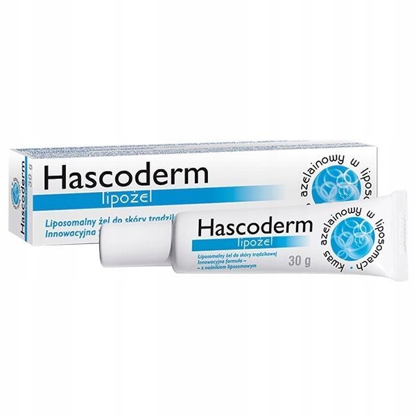 

Hascoderm Lipogel Żel Trądzik Kwas Azelainowy 30G