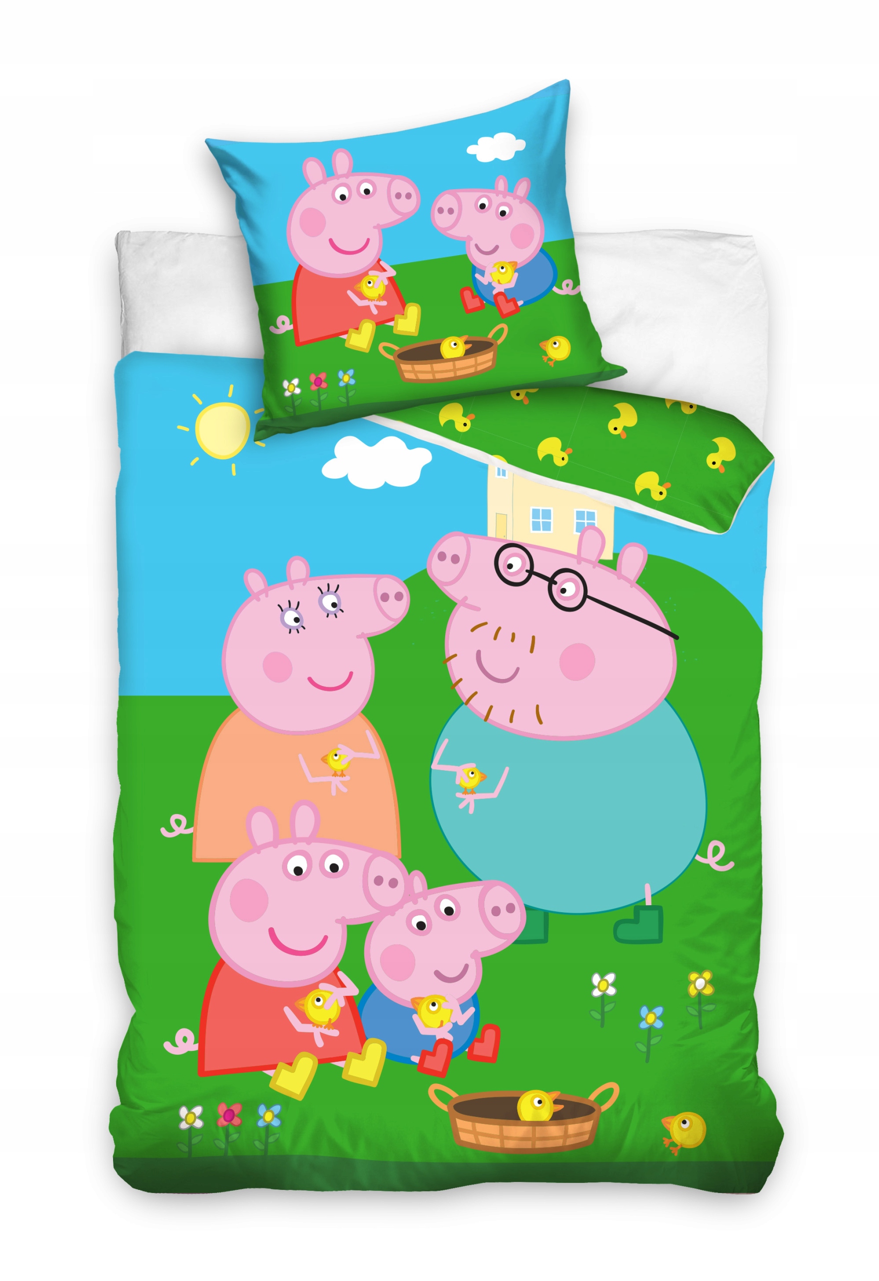 

140x200 Pościel Świnka Pepa Peppa Pig Domek 37