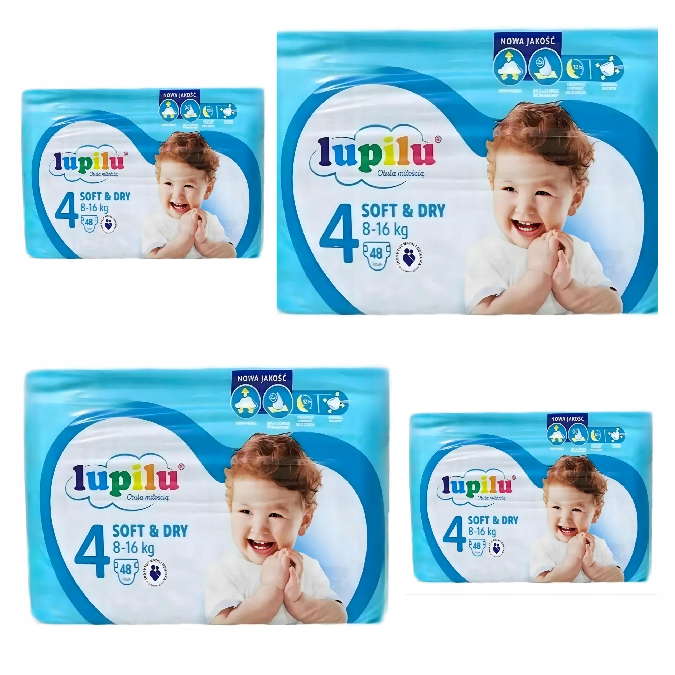Pieluszki Lupilu Soft&Dry Rozmiar 4 192 szt.