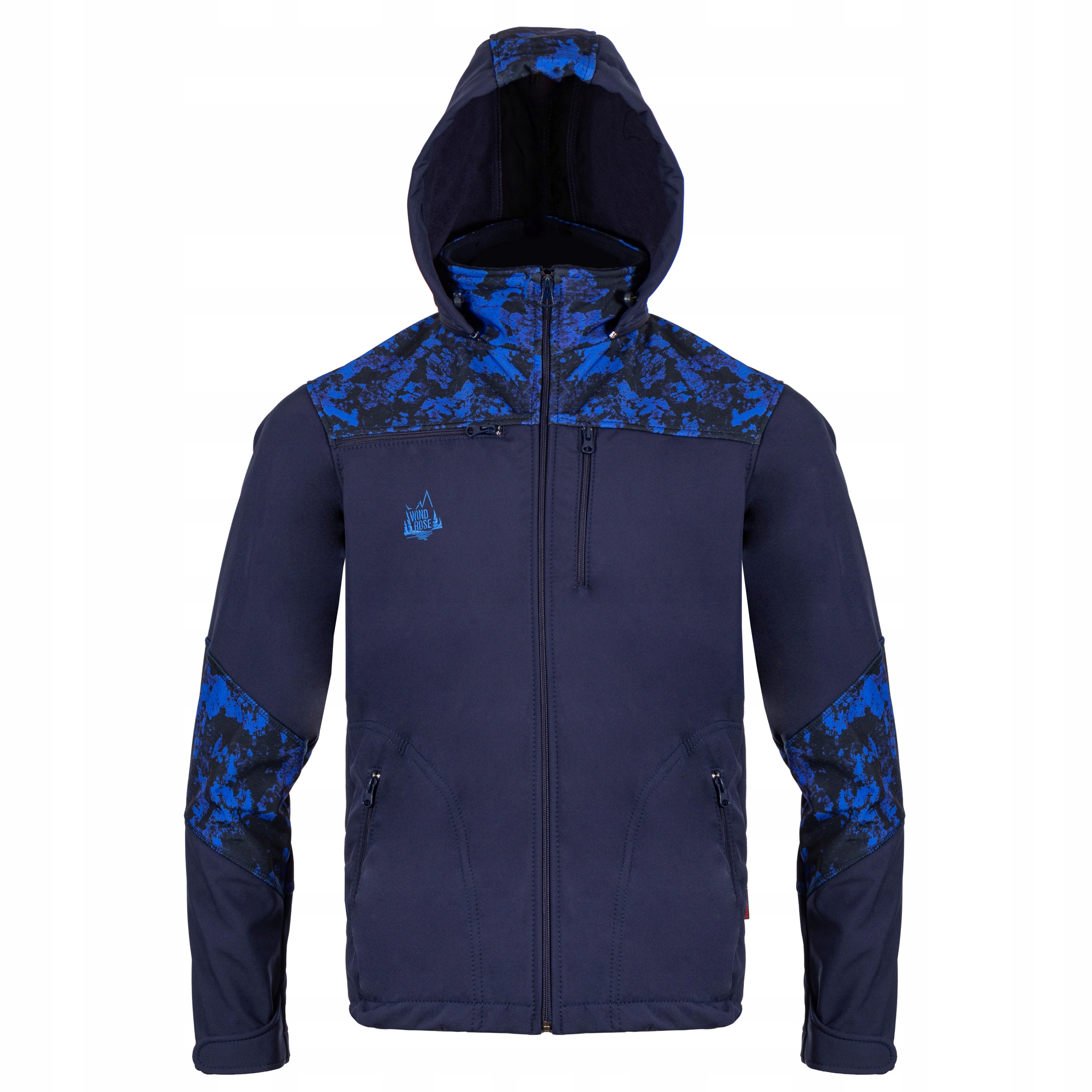 Pánská Softshellová Bunda – Námořnická Modrá Modré Doplňky – Myslivost/rybaření – L
