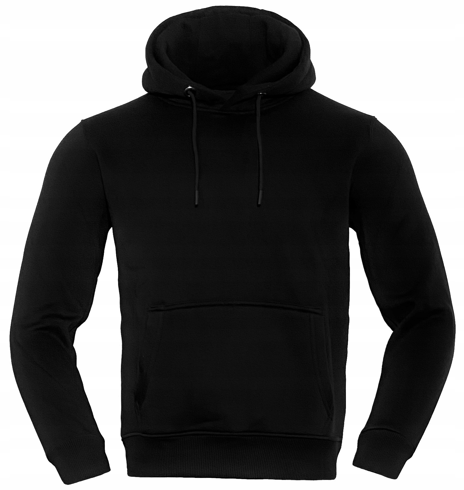 Černá pánská mikina prémiové kvality 100% bavlna – klasika, kvalita, pohodlí r.XXL