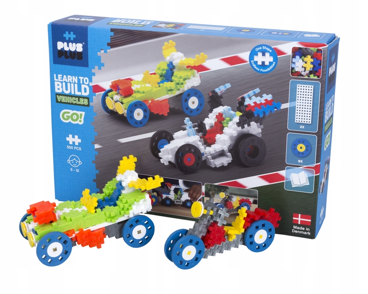 Építőkockák 500 db-os Learn Build versenyautók Gyártó kódja 7011
