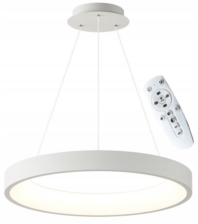 Led stropná lampa Oli biela 50 cm s variabilným svetlom diaľkový ovládač 32 W Moderná