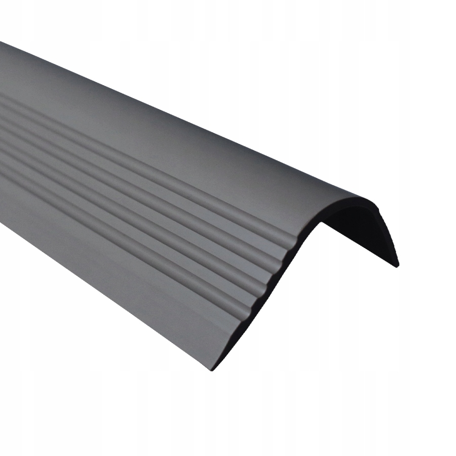 Protišmykový schodiskový profil, nosník z Pvc Rgpt 1,5 m tmavosivý 52x40 mm
