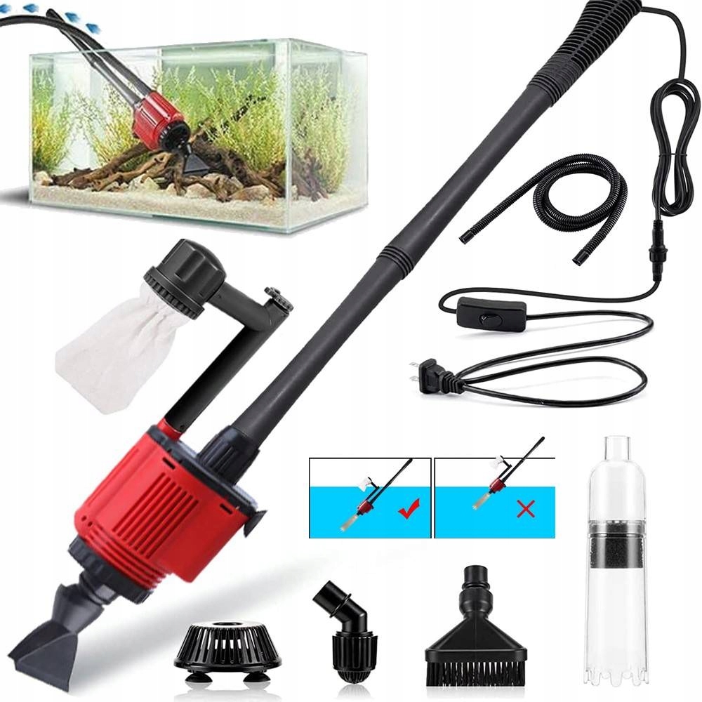Vysavač Pumpička Pro Čištění Akvária Elektrická